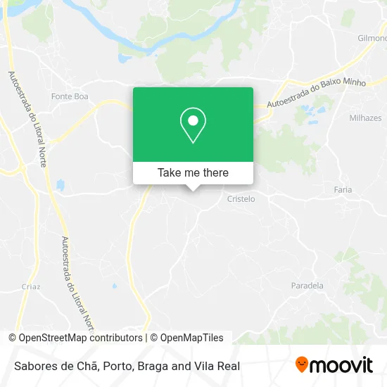 Sabores de Chã mapa
