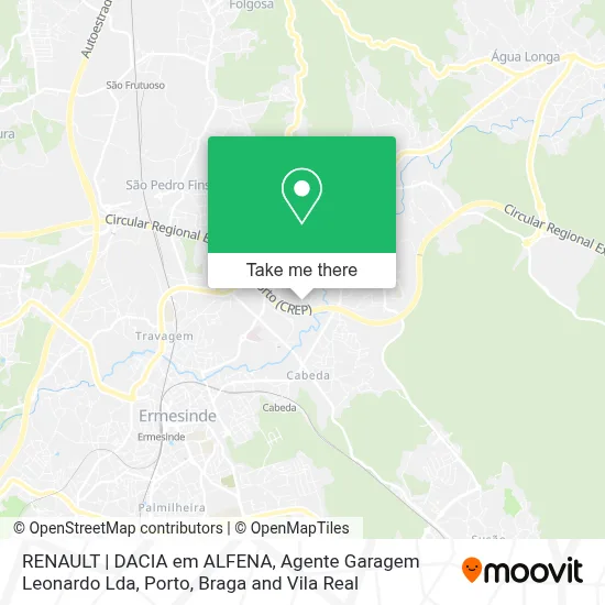 RENAULT | DACIA em ALFENA, Agente Garagem Leonardo Lda map