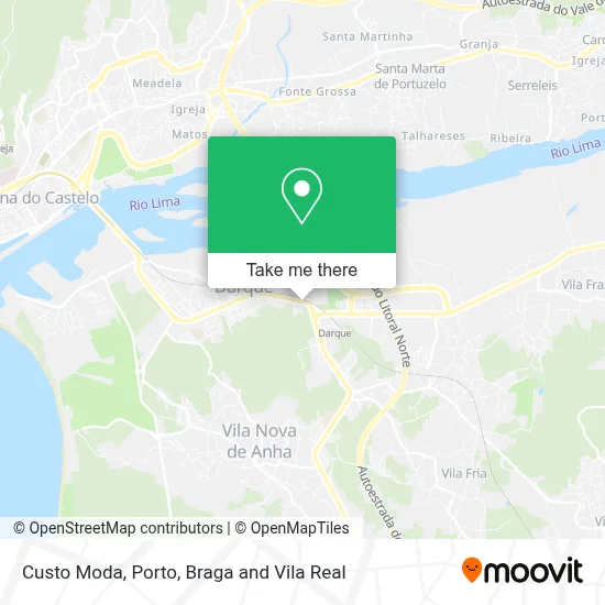 Custo Moda map