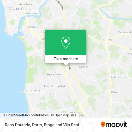Rosa Dourada mapa