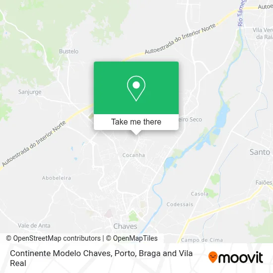 Continente Modelo Chaves map