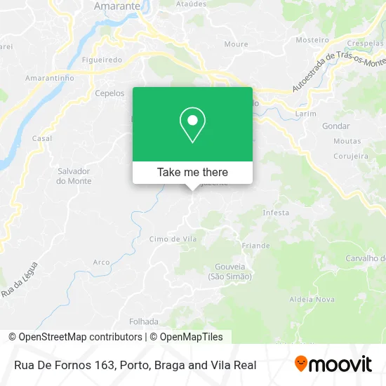 Rua De Fornos 163 map