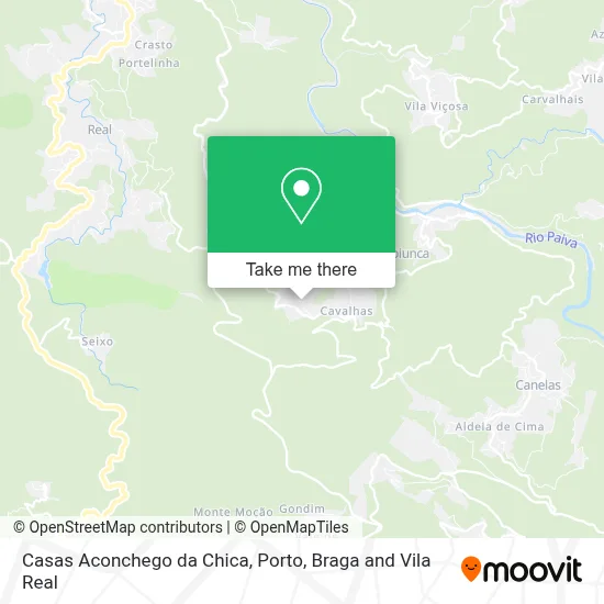 Casas Aconchego da Chica map