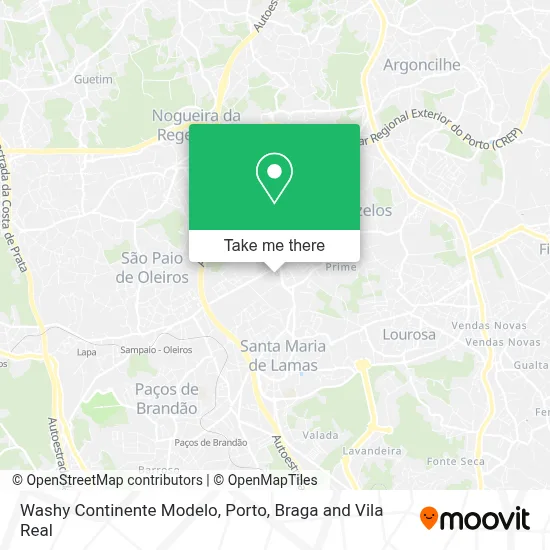 Washy Continente Modelo map