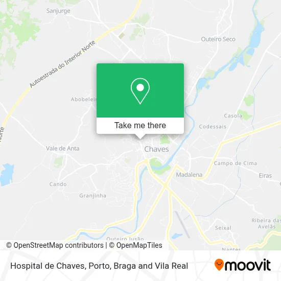 Hospital de Chaves map