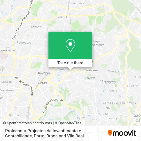 Proinconta Projectos de Investimento e Contabilidade map