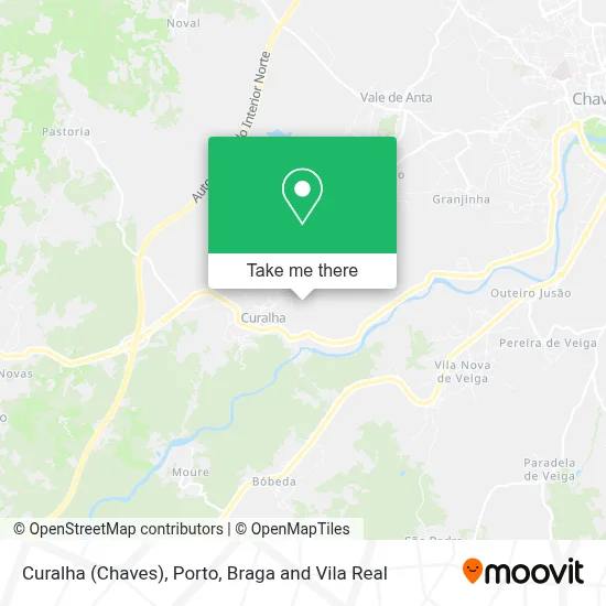 Curalha (Chaves) map