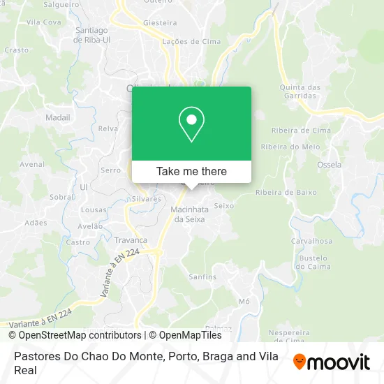 Pastores Do Chao Do Monte map