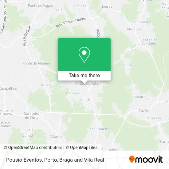 Pousio Eventos map