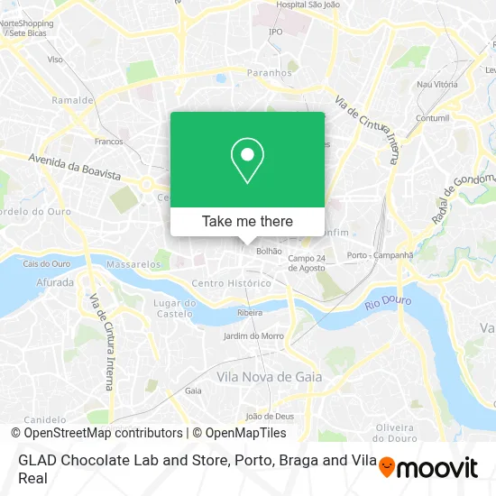 GLAD Chocolate Lab and Store map