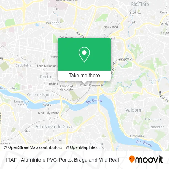 ITAF - Aluminio e PVC map