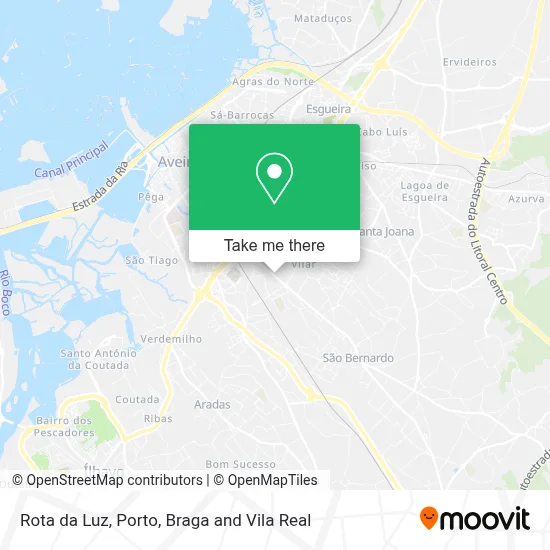 Rota da Luz mapa