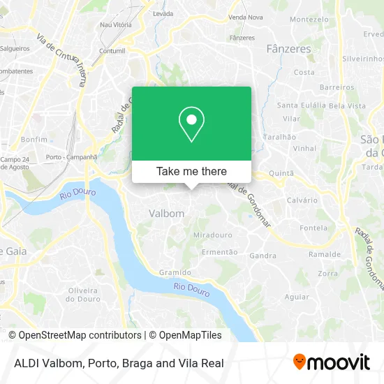 ALDI Valbom map
