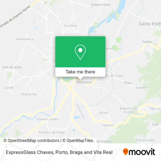 ExpressGlass Chaves map