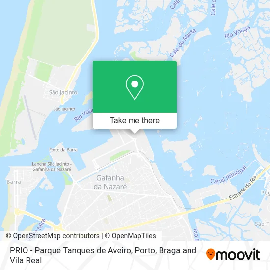 PRIO - Parque Tanques de Aveiro map