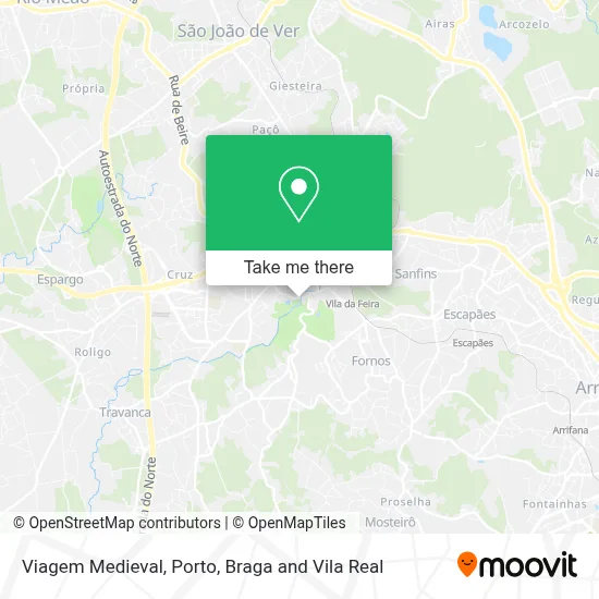 Viagem Medieval map