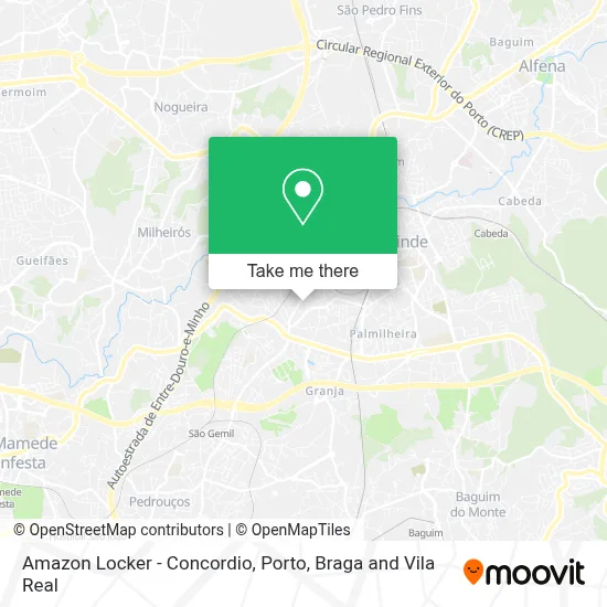 Amazon Locker - Concordio map