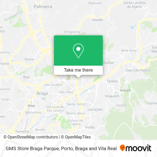 GMS Store Braga Parque map