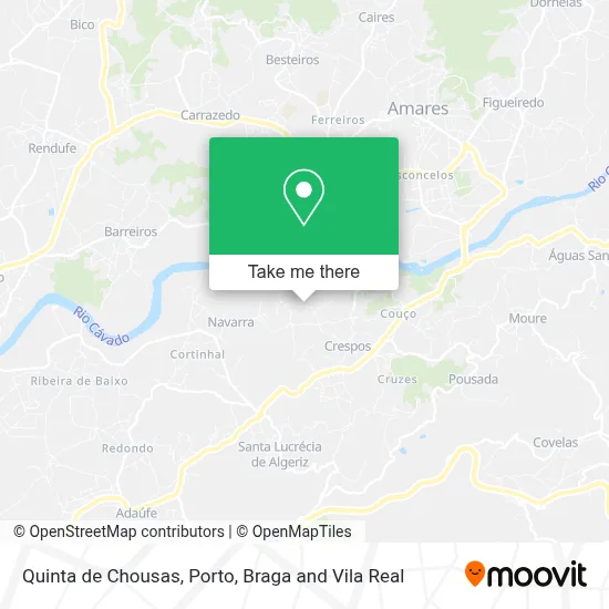 Quinta de Chousas mapa