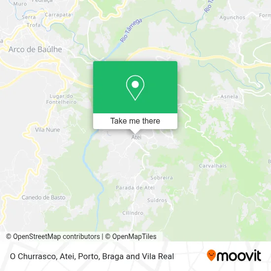 O Churrasco, Atei map