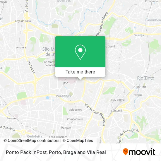 Ponto Pack InPost map