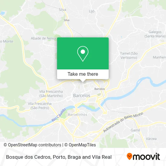 Bosque dos Cedros map