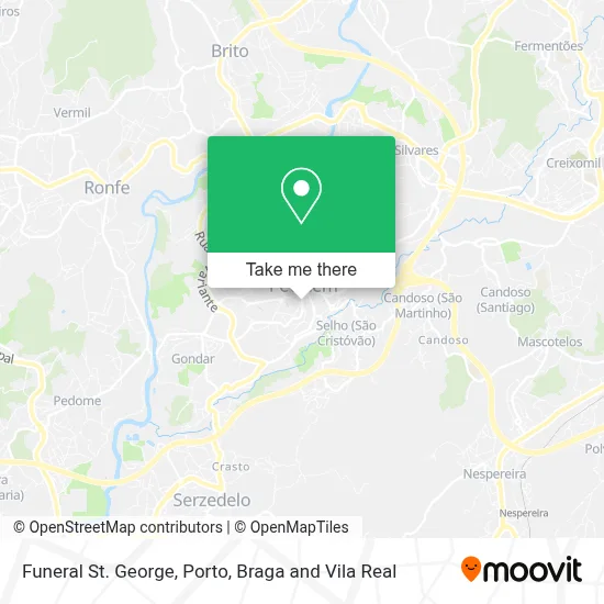 Funeral St. George map