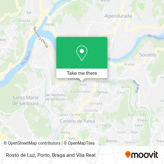 Rosto de Luz mapa