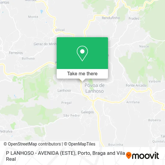 P LANHOSO - AVENIDA (ESTE) map