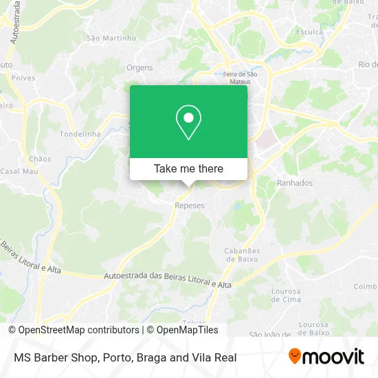 MS Barber Shop map