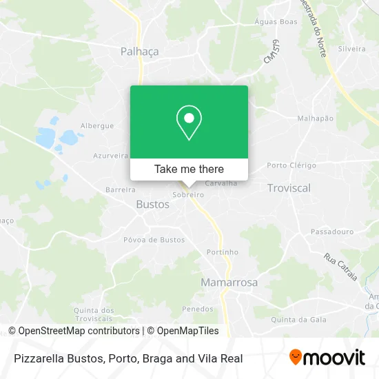 Pizzarella Bustos map