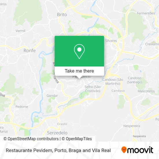 Restaurante Pevidem map