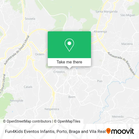 Fun4Kids Eventos Infantis map