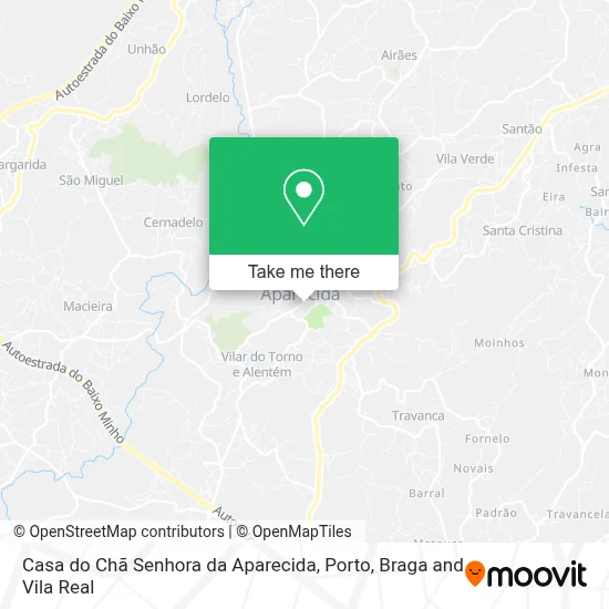 Casa do Chã Senhora da Aparecida map