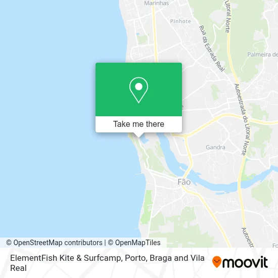 ElementFish Kite & Surfcamp map