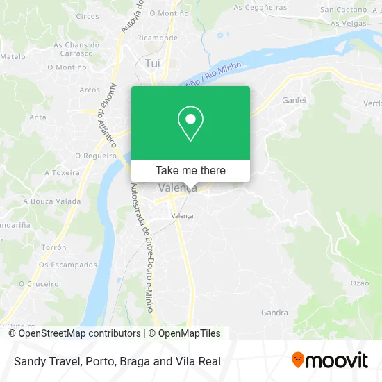 Sandy Travel map