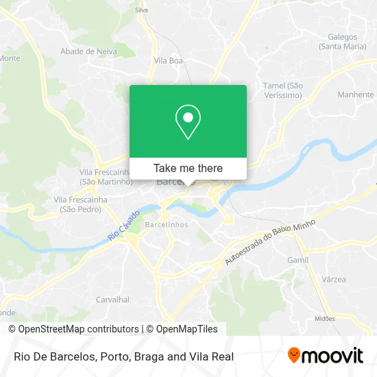 Rio De Barcelos mapa
