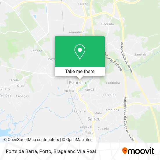 Forte da Barra map