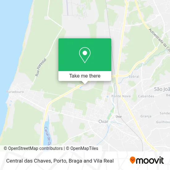 Central das Chaves map