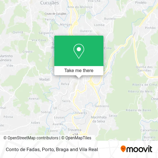 Conto de Fadas map