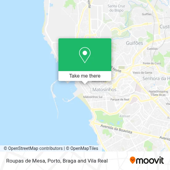 Roupas de Mesa map