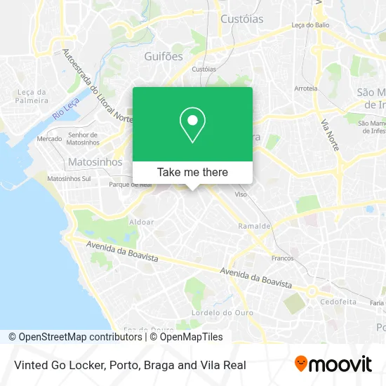 Vinted Go Locker map