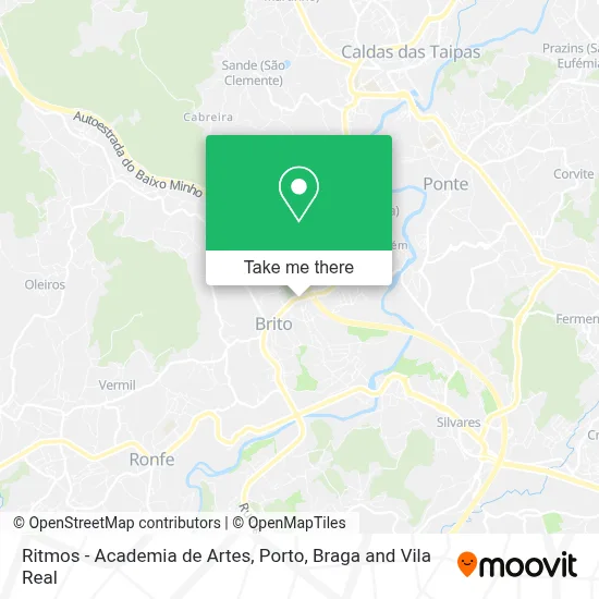 Ritmos - Academia de Artes mapa