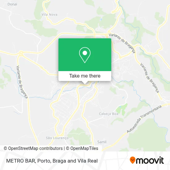 METRO BAR map