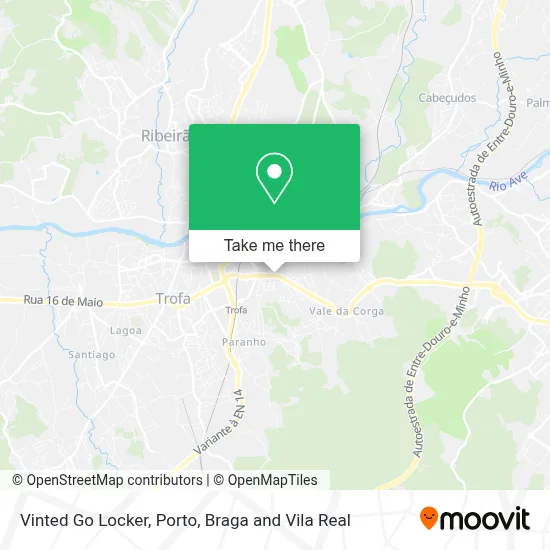 Vinted Go Locker map