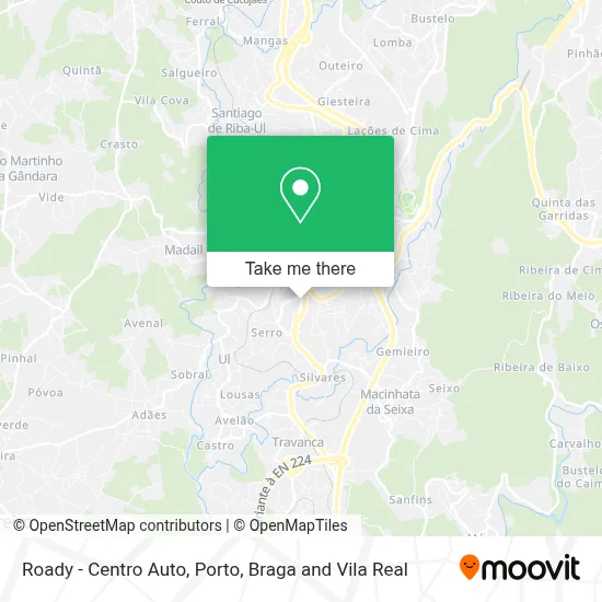 Roady - Centro Auto map