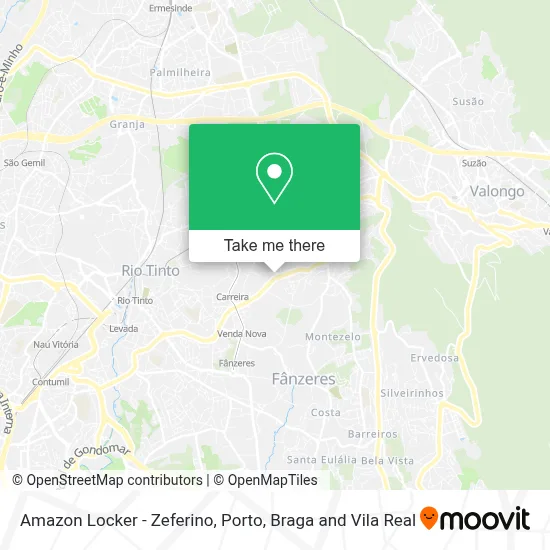 Amazon Locker - Zeferino map