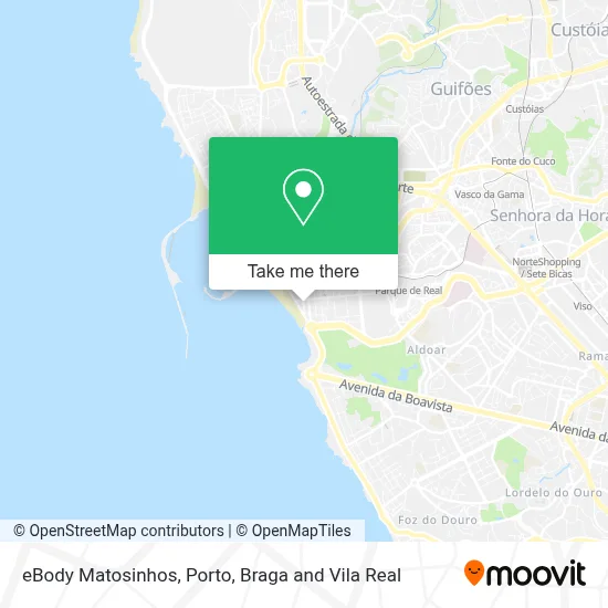 eBody Matosinhos map