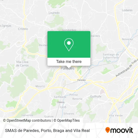 SMAS de Paredes map
