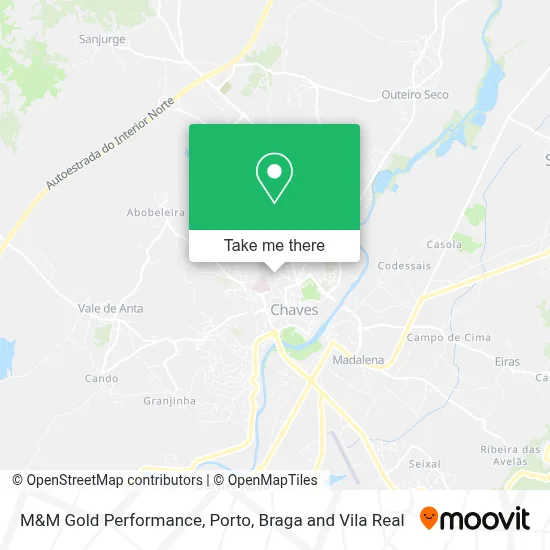 M&M Gold Performance map